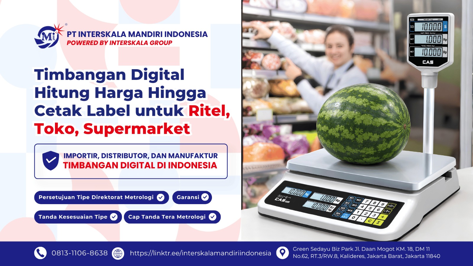 Timbangan Digital Hitung Harga Hingga Cetak Label untuk Bisnis Ritel dan Supermarket