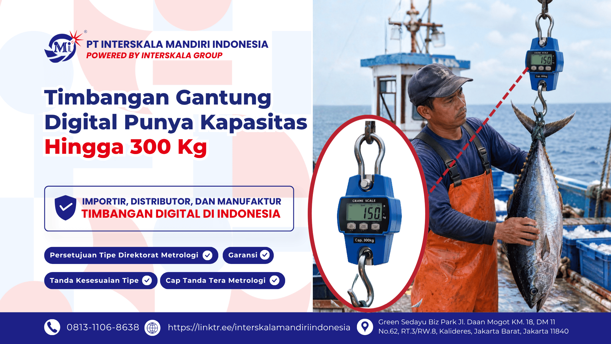 Timbangan Gantung Digital Punya Kapasitas Hingga 300 Kg